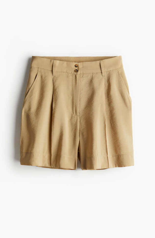 Keten Pilili Şort